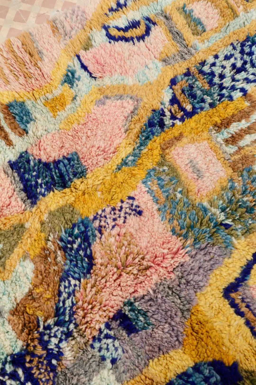 Tapis Berbère Abstrait Coloré Béni Ouarain Qualité Supérieure - 280 x 170 cm Néda