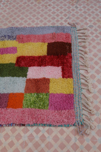 Berber Tapijt Beni Ouarain Multicolor - 156 x 111 cm 