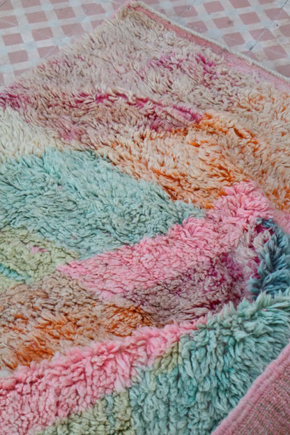 Tappeto Berbero Boujad Colorato Colori Pastello - 249 × 156 cm Néda