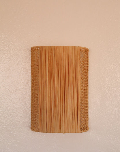 Natural Raffia Wall Sconces Bees' Nests Sides