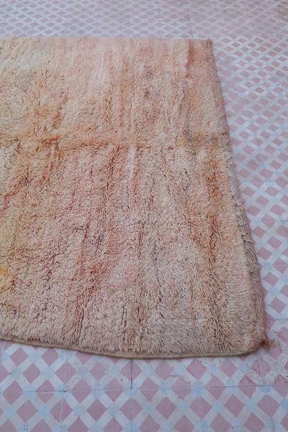 Tapis Berbère Ancien Rose Beige - 248 x 188 cm Néda