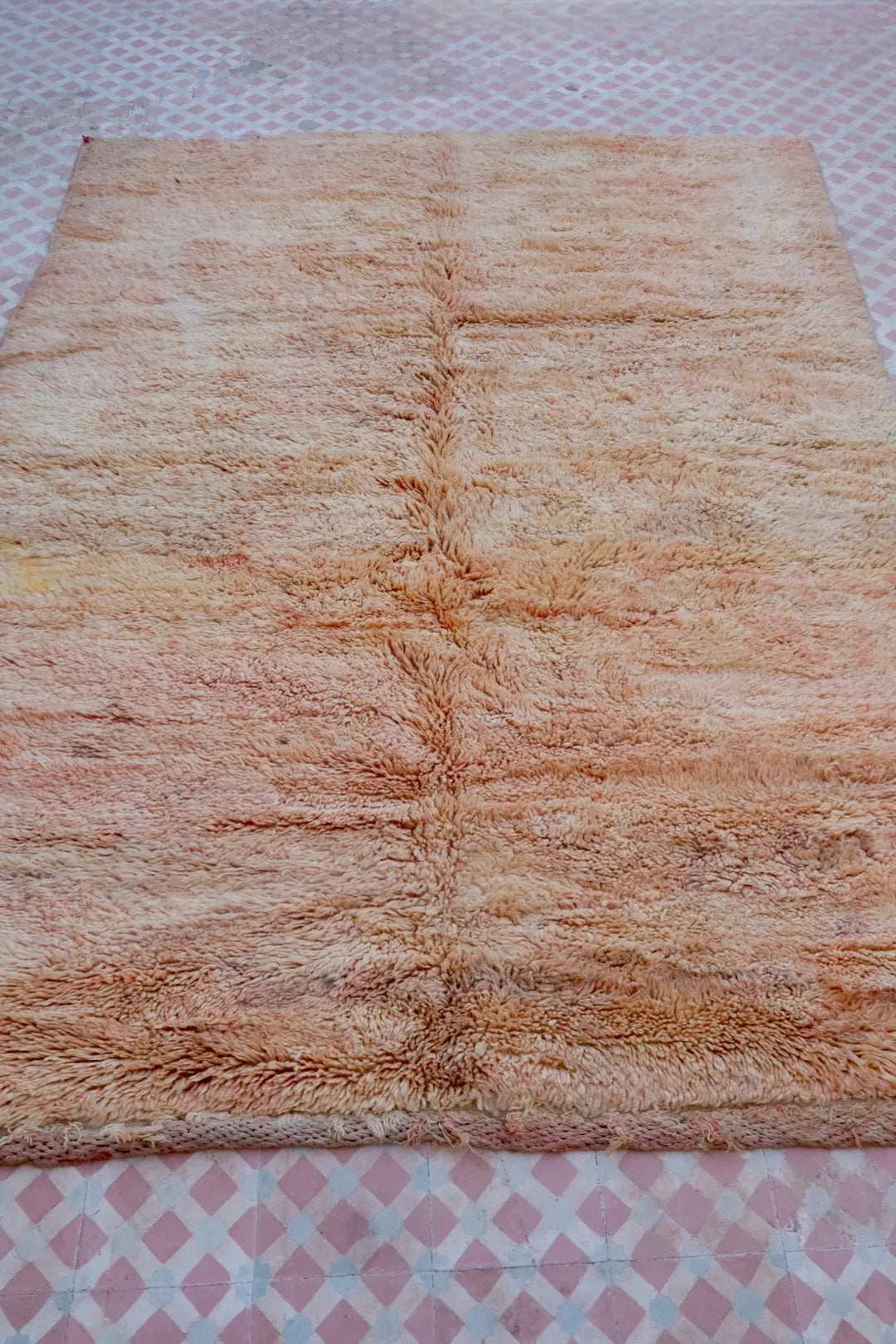 Tapis Berbère Ancien Rose Beige - 248 x 188 cm Néda