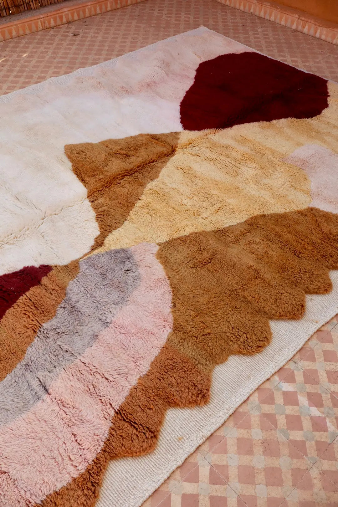 Tapis Berbère Mrirt Coloré Contemporain - 310 x 211 cm Néda