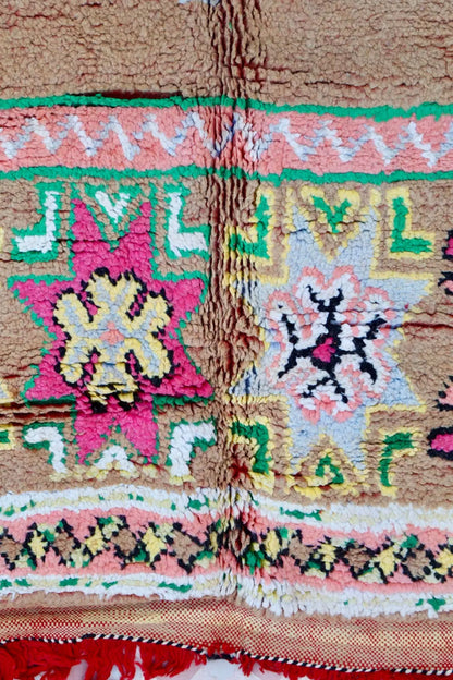 Tapis Berbère Boujaad Antique Marron Multicolore  - 352 x 196 cm Néda