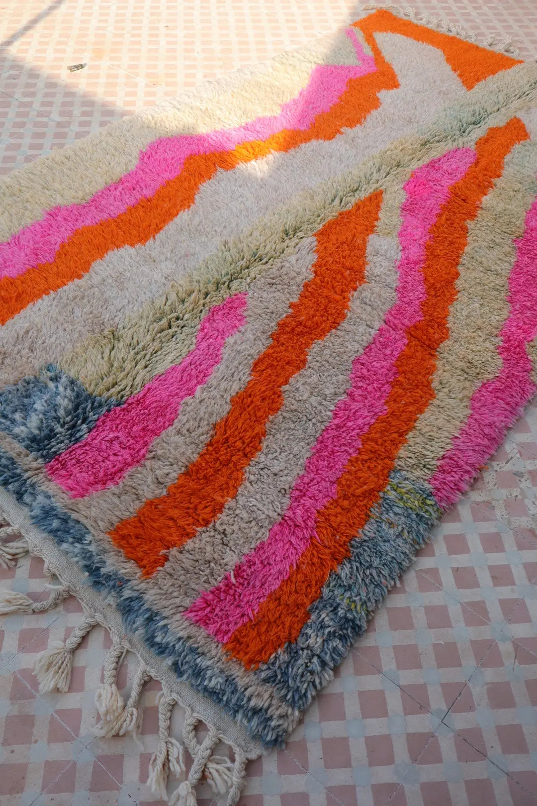 Tapis Berbère Coloré Béni Ouarain Qualité Supérieure - 260 x 162 cm Néda