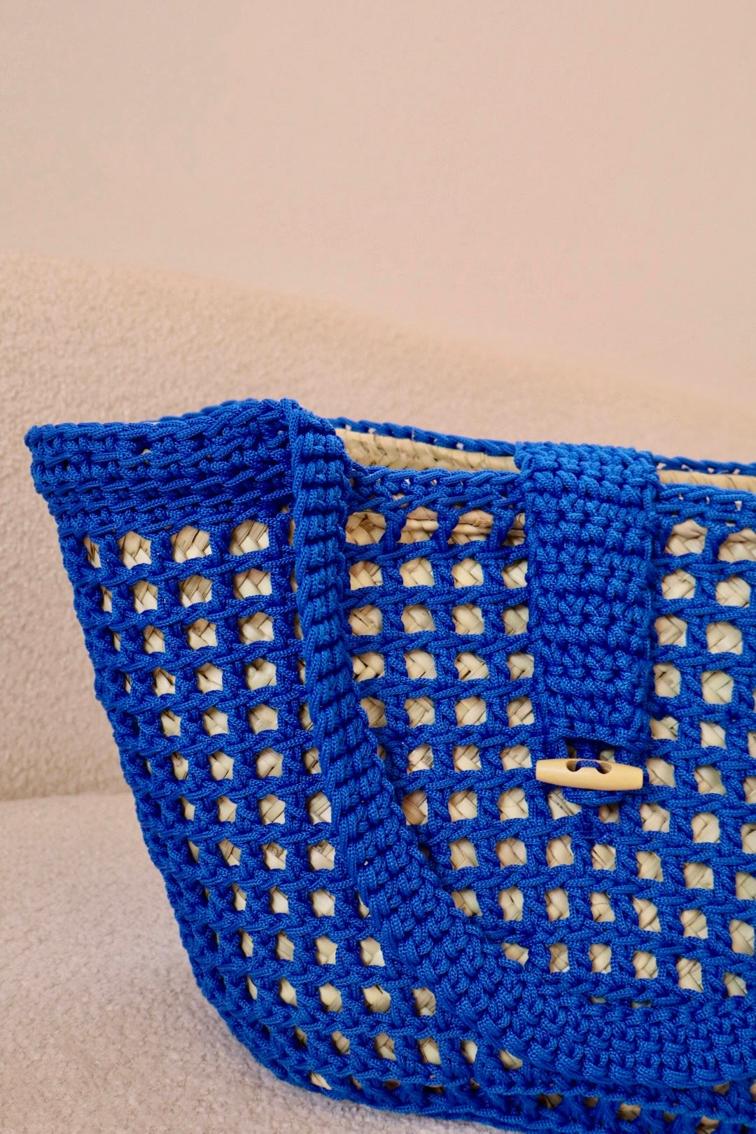 Colorful Handmade Wicker and Nylon Baskets - SOLEDAD (several colors available)