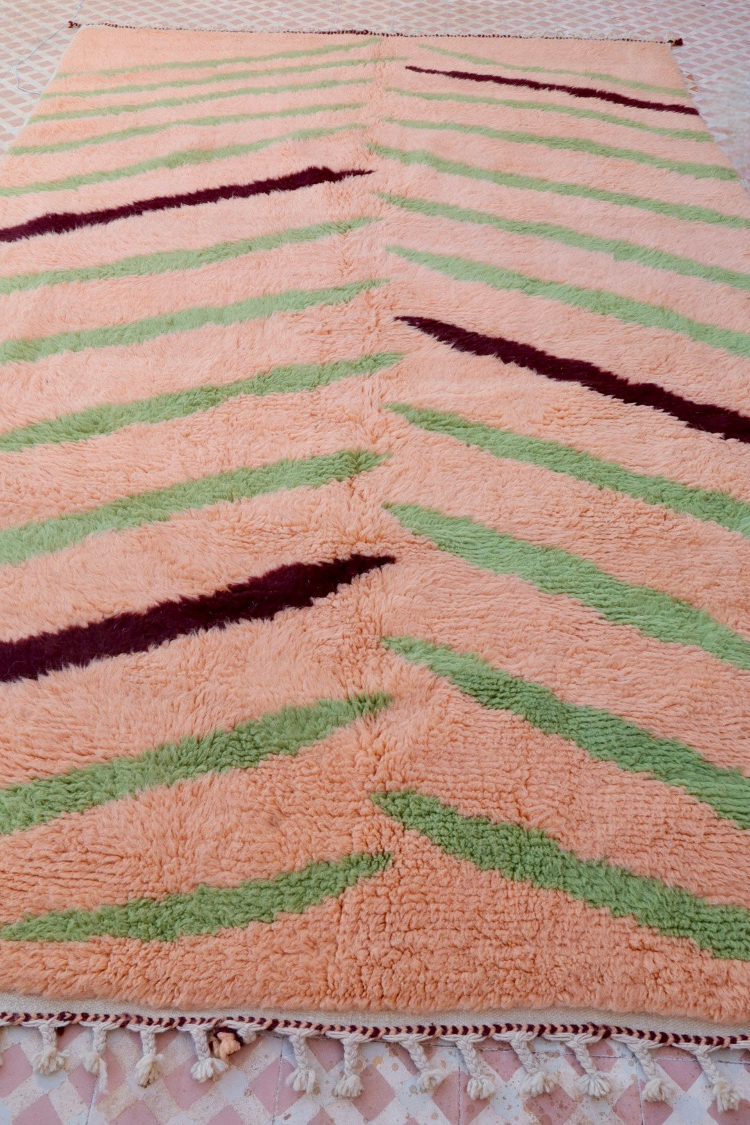 Alfombra bereber colorida « Tiger » - Los dibujos de Néda - Néda