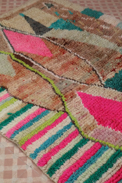 Tapis Berbère Boujad Coloré et Fluo - 258 x 168 cm Néda