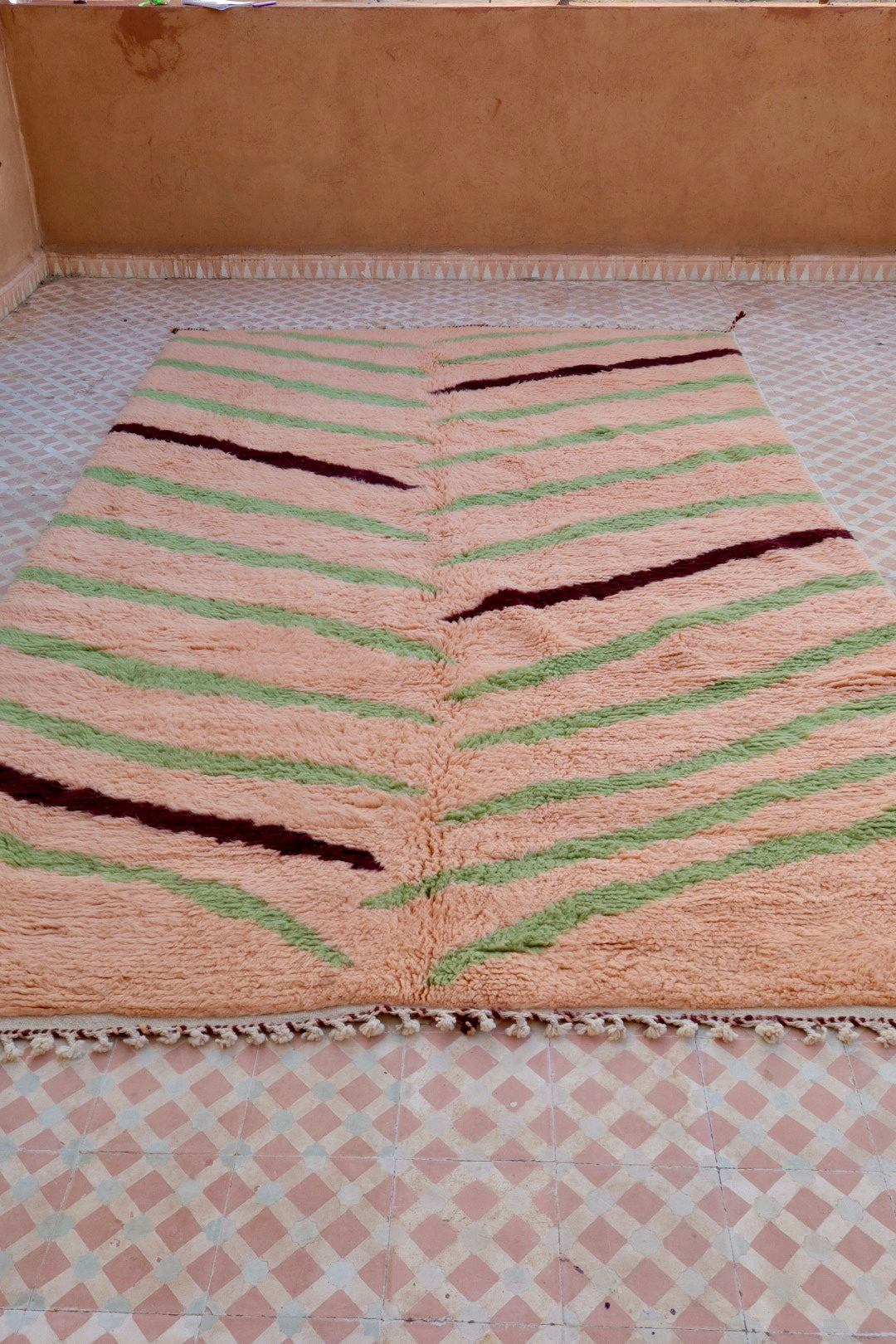 Alfombra bereber colorida « Tiger » - Los dibujos de Néda - Néda