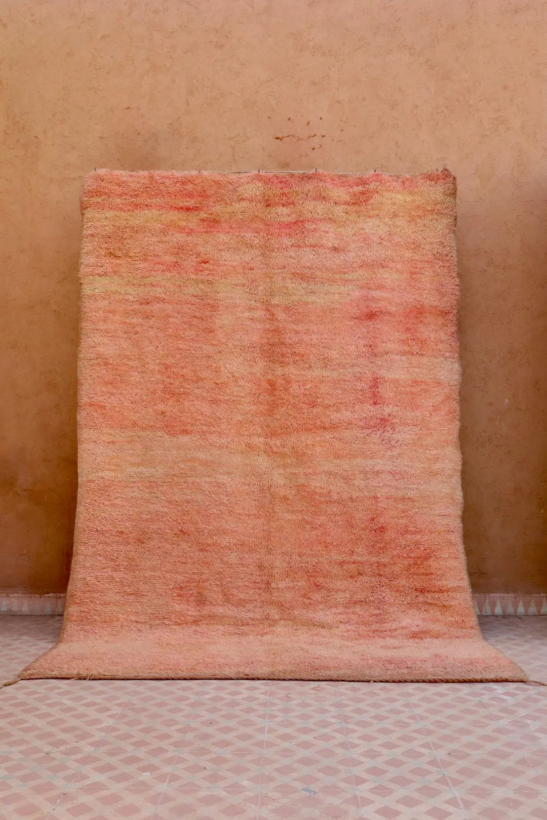 Tapis Berbère Ancien Rose Terracotta - 250 x 174 cm Néda