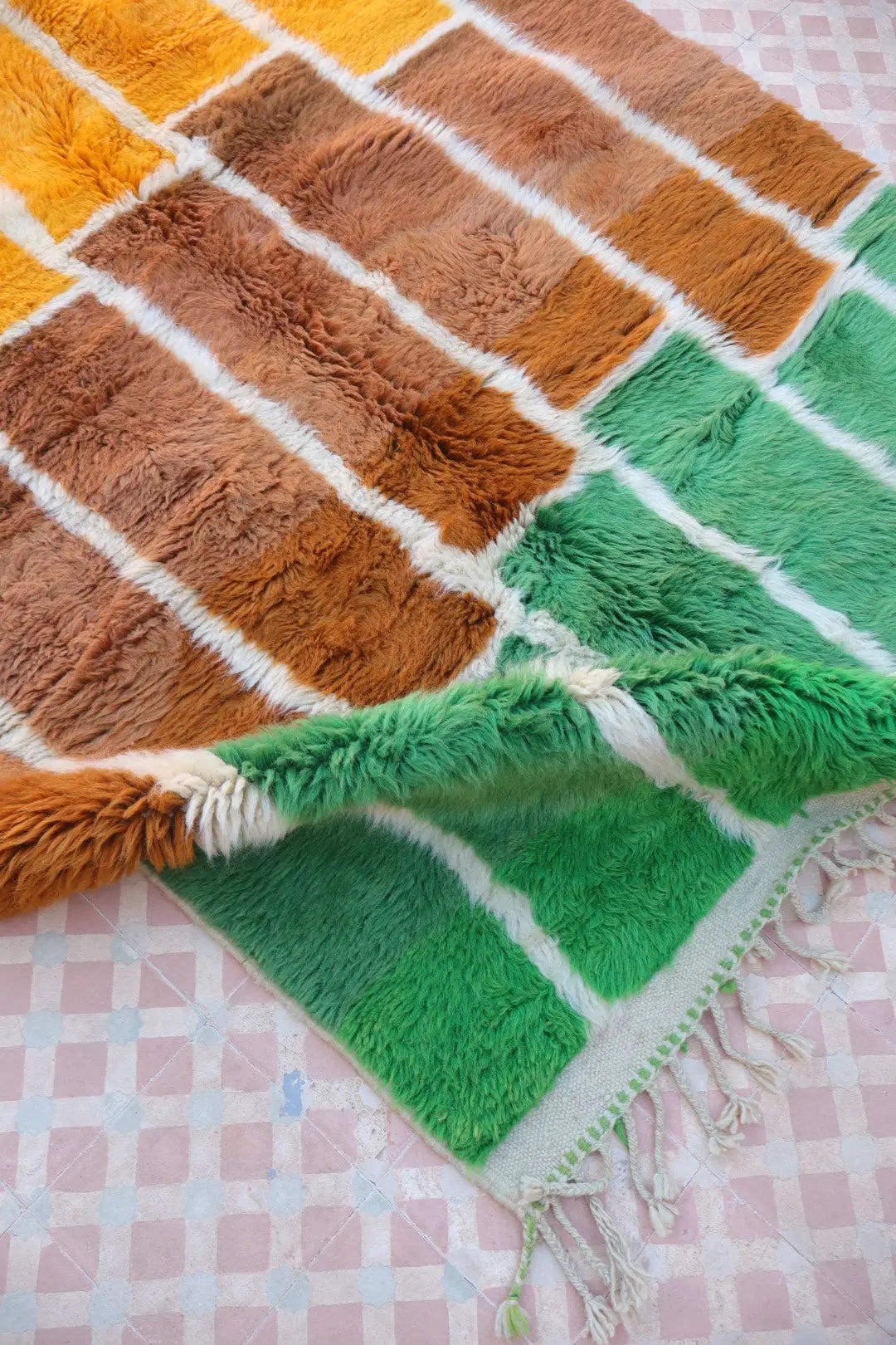 Tapis Berbère Coloré Géométrique Multicolore Qualité Supérieure - 247 x 145 cm Néda