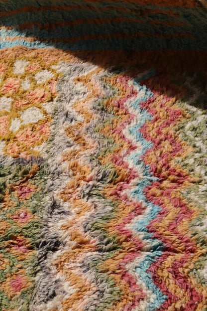 Tapis Berbère Coloré Patchwork Béni Ouarain Qualité Supérieure - 301 x 204 cm Néda