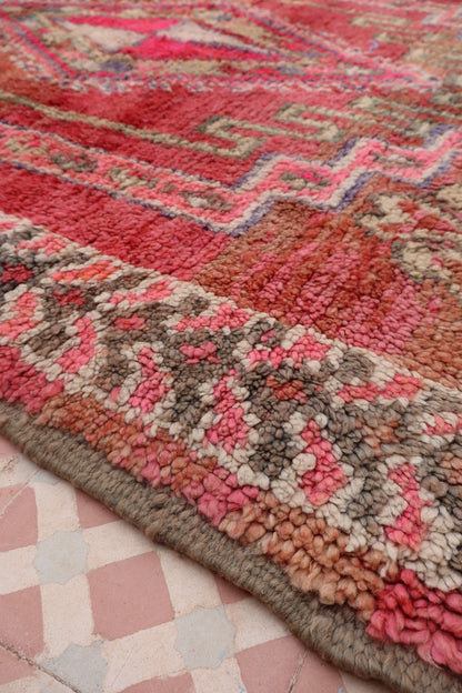 Boujaad Vintage Roze Berber Tapijt - 260 x 150 cm