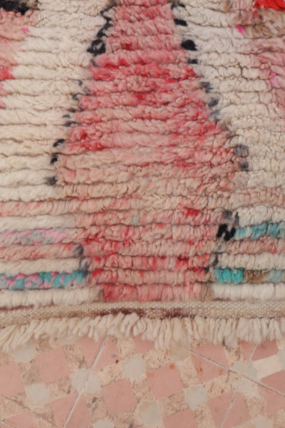 Tapis Couloir Boujad Marocain Coloré Losanges - 307 x 61 cm Néda