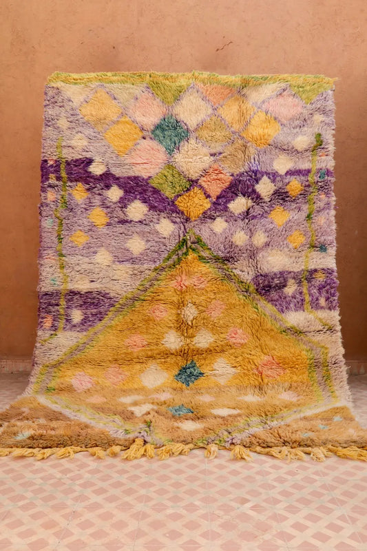Tapis Berbère Coloré Béni Ouarain Qualité Supérieure - 259 x 176 cm Néda