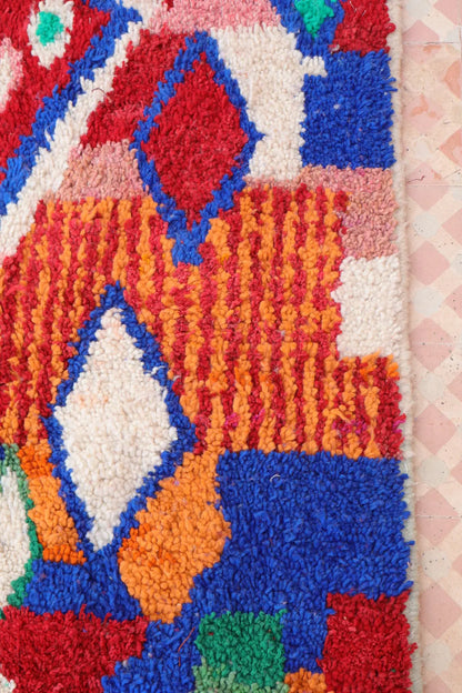 Tapis Berbère Boujad Multicolore  - 201 × 133 cm Néda