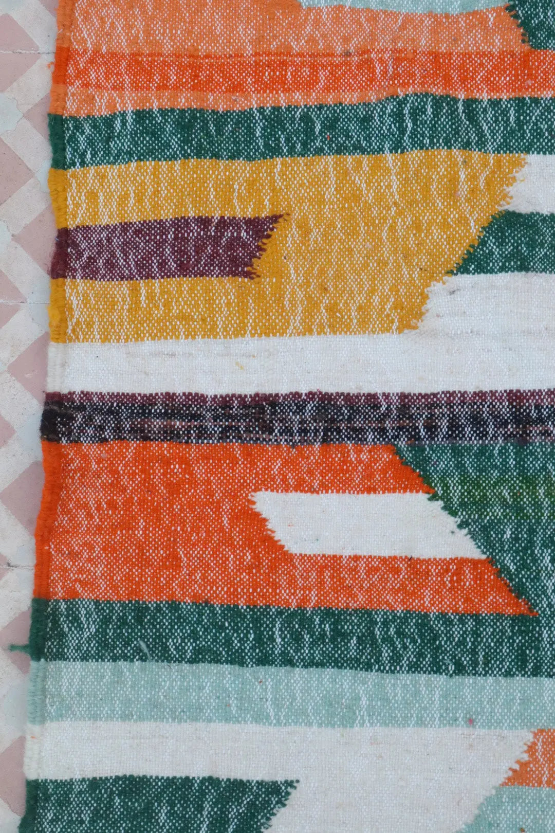 Tapis Berbère Kilim Zanafi Multicolore Moderne  - 153 x 240 Néda