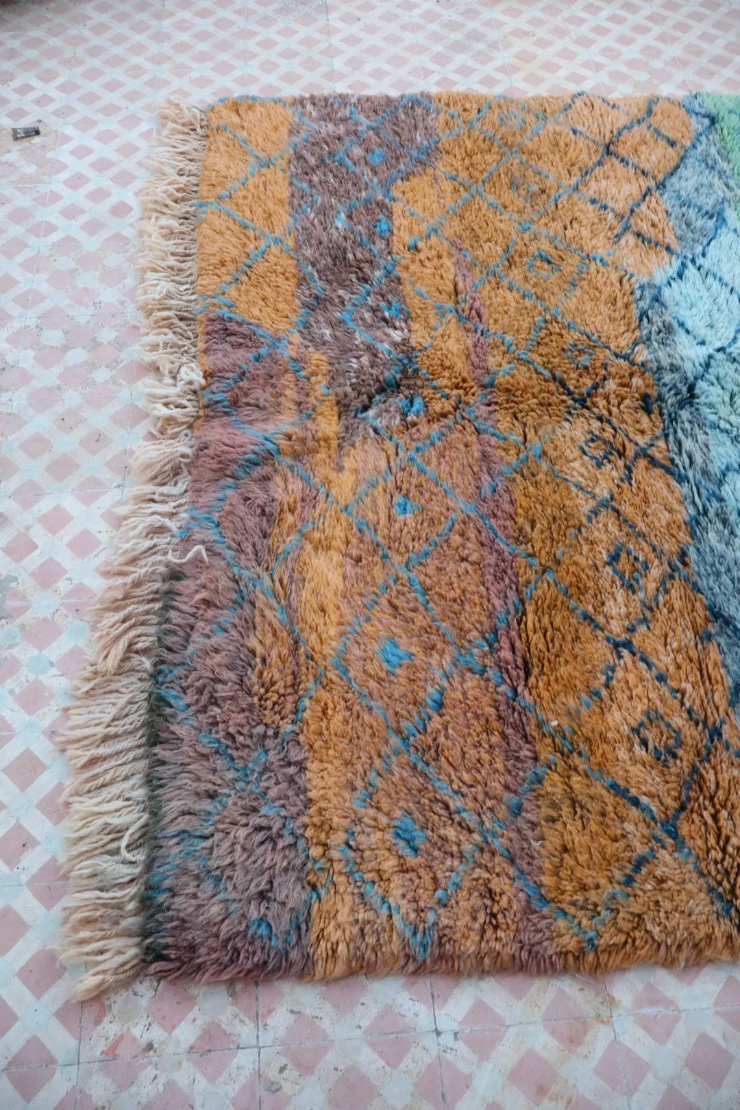 Tapis Berbère Tableau Multicolore Béni Ouarain Qualité Supérieure - 180 x 250 cm Néda