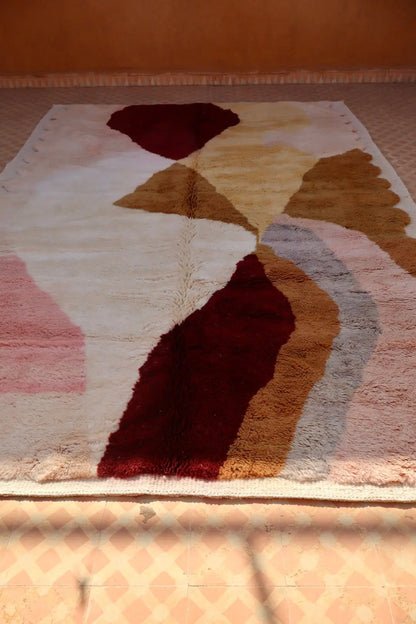 Tapis Berbère Mrirt Coloré Contemporain - 310 x 211 cm Néda