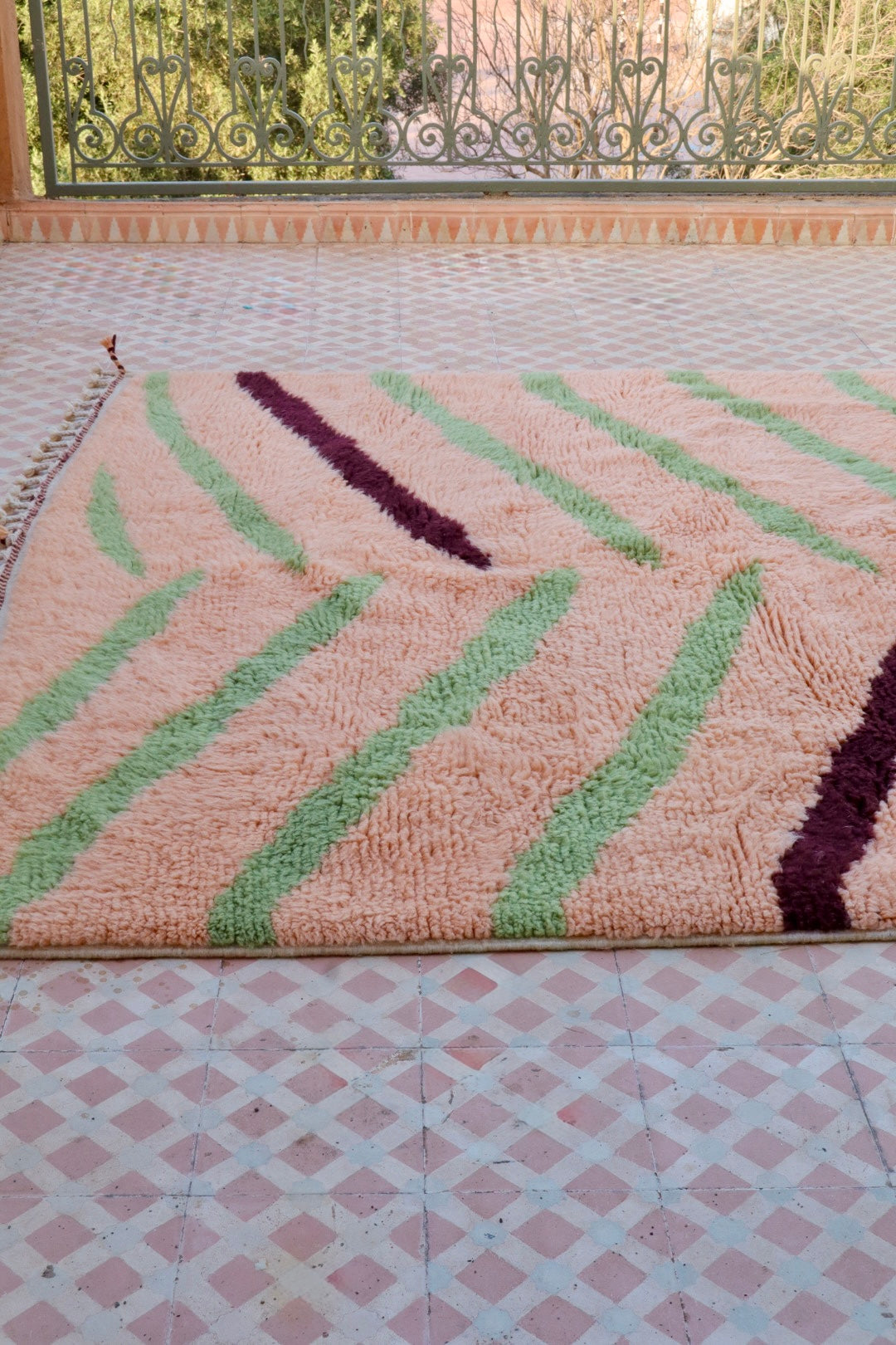 Alfombra bereber colorida « Tiger » - Los dibujos de Néda - Néda