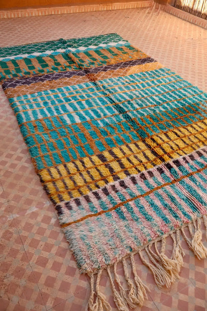 Tapis Berbère Coloré Béni Ouarain Qualité Supérieure - 269 x 162 cm Néda