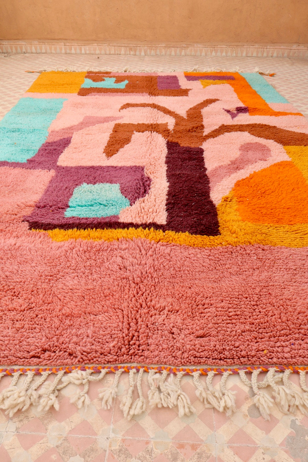 Tapis Berbère coloré « Island » - Les dessins de Néda - 277 x 184 cm