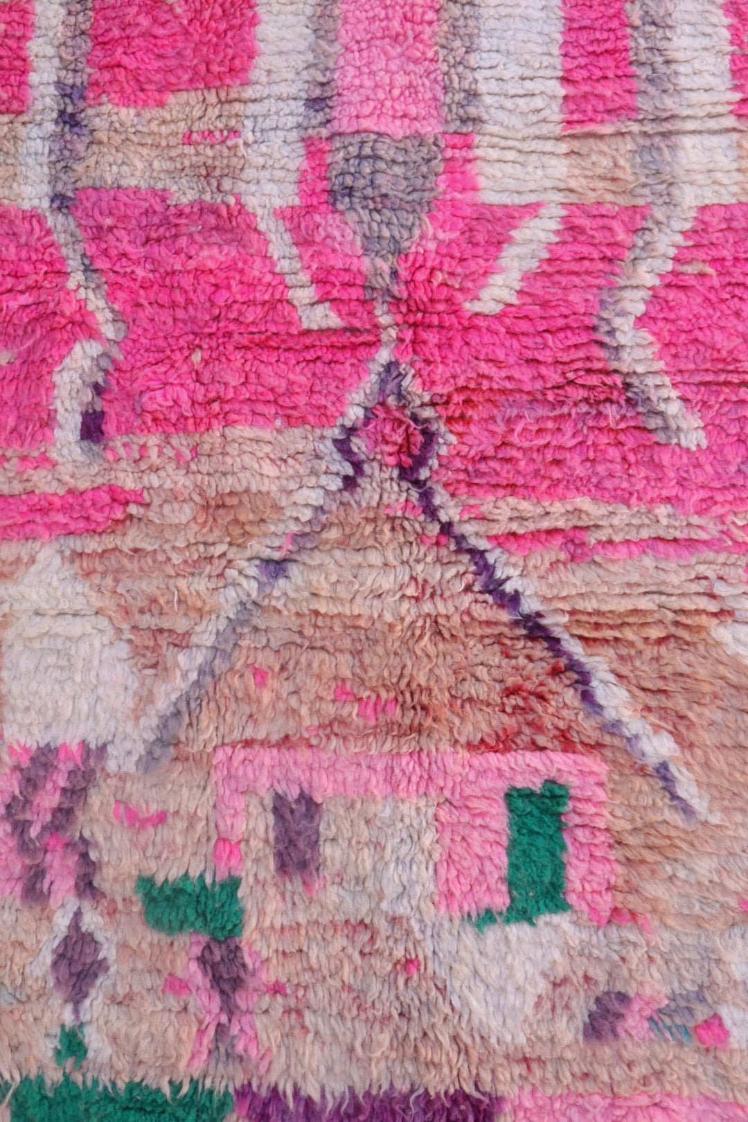 Tappeto Berber Boujaad di colore rosa - 256 x 144 cm