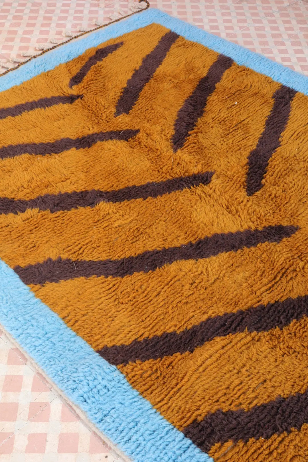 Tapis Berbère coloré «  Funky Tiger » - Les dessins de Néda - 284 x 155 cm Néda