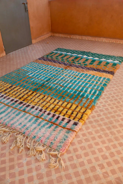 Tapis Berbère Coloré Béni Ouarain Qualité Supérieure - 269 x 162 cm Néda