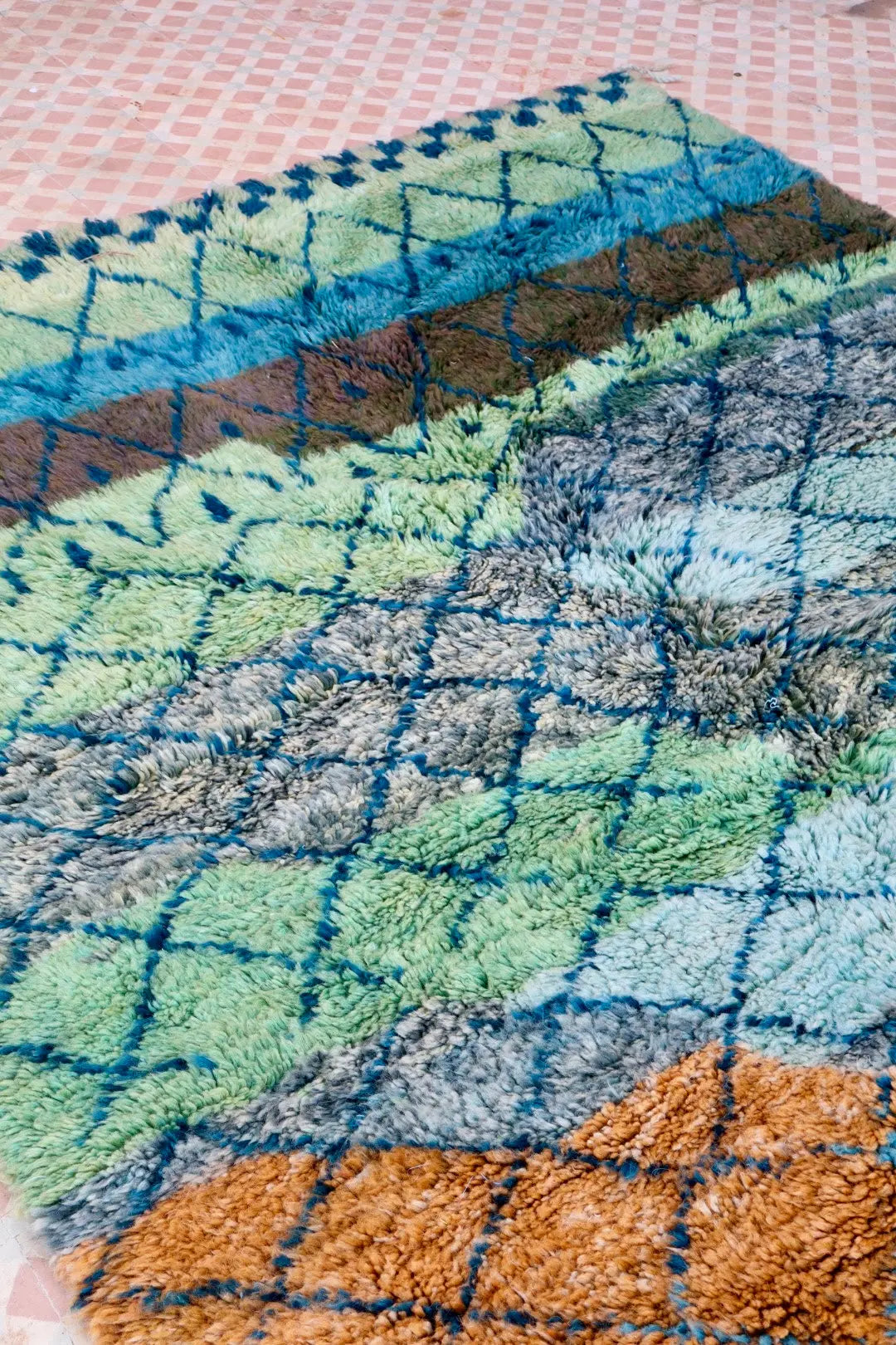 Tapis Berbère Tableau Multicolore Béni Ouarain Qualité Supérieure - 180 x 250 cm Néda