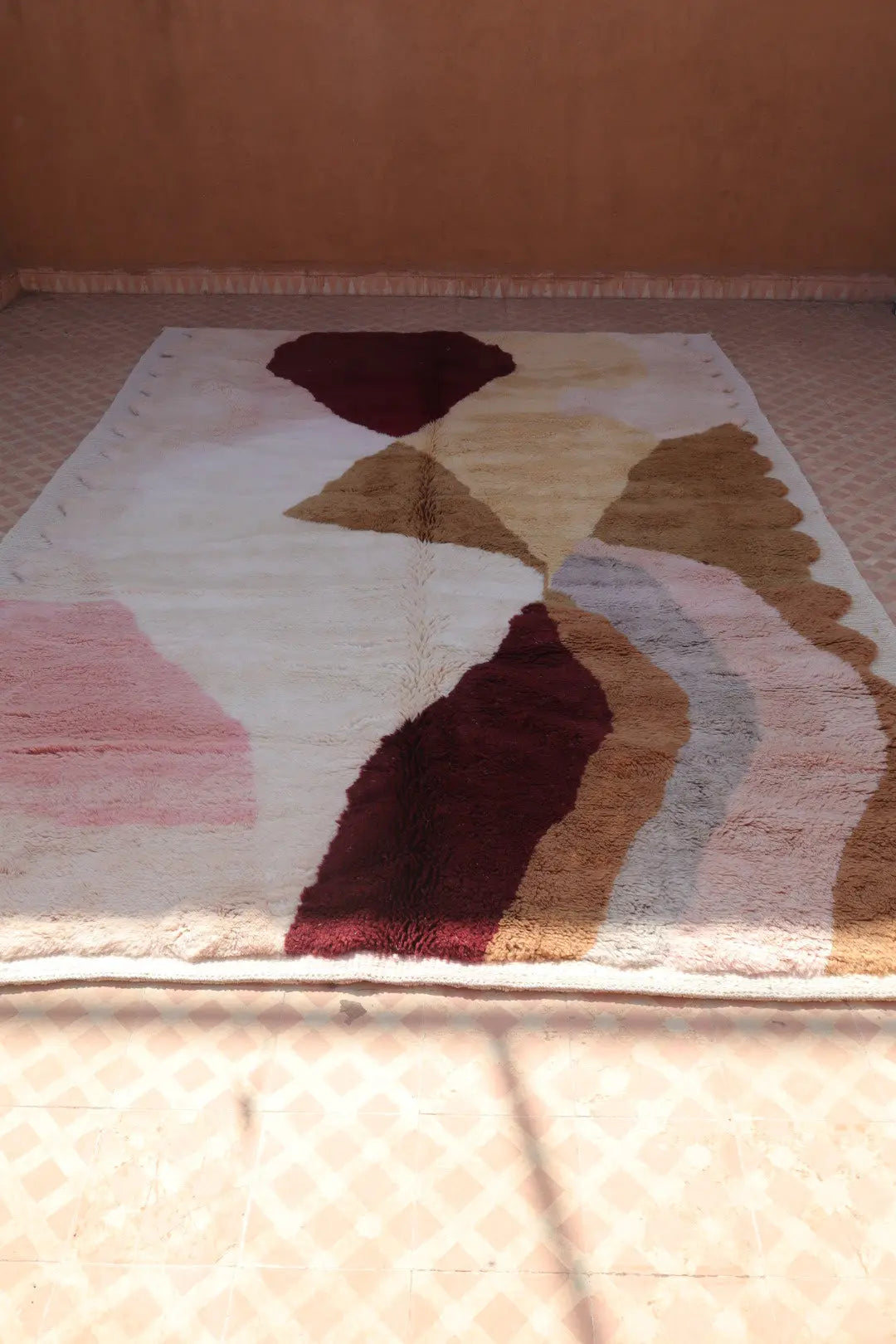 Tapis Berbère Mrirt Coloré Contemporain - 310 x 211 cm Néda