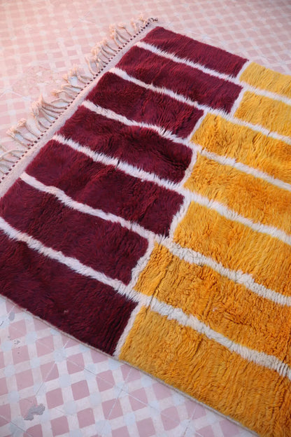 Tapis Berbère Coloré Géométrique Multicolore Qualité Supérieure - 247 x 145 cm Néda