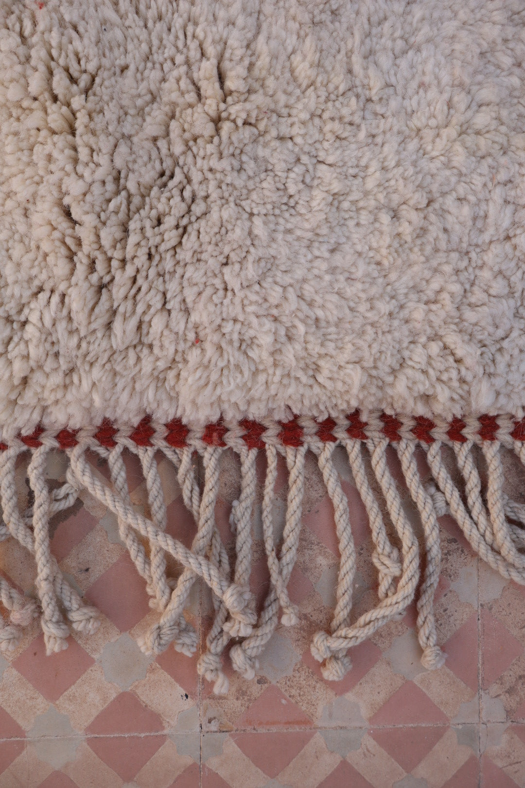 Tapis Berbère Coloré Contemporain Marron & Rose Qualité Supérieure - 200 x 155 cm Néda