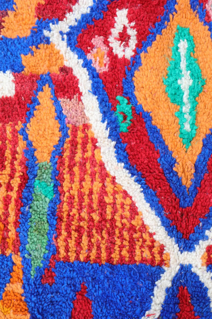 Tapis Berbère Boujad Multicolore  - 201 × 133 cm Néda