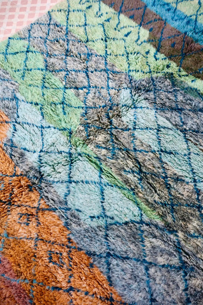 Tapis Berbère Tableau Multicolore Béni Ouarain Qualité Supérieure - 180 x 250 cm Néda