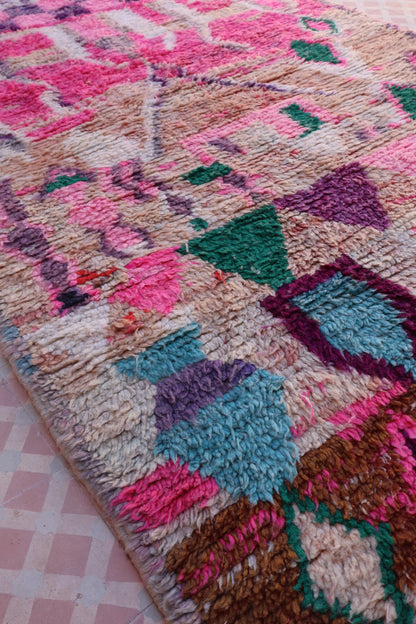 Tappeto Berber Boujaad di colore rosa - 256 x 144 cm