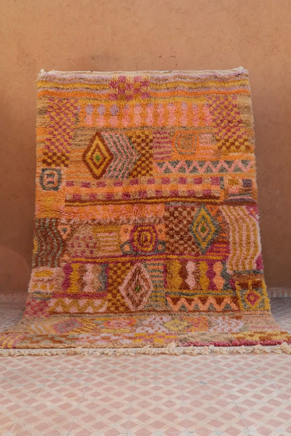 Tapis Berbère Coloré Béni Ouarain Qualité Supérieure - 254 x 180 cm Néda