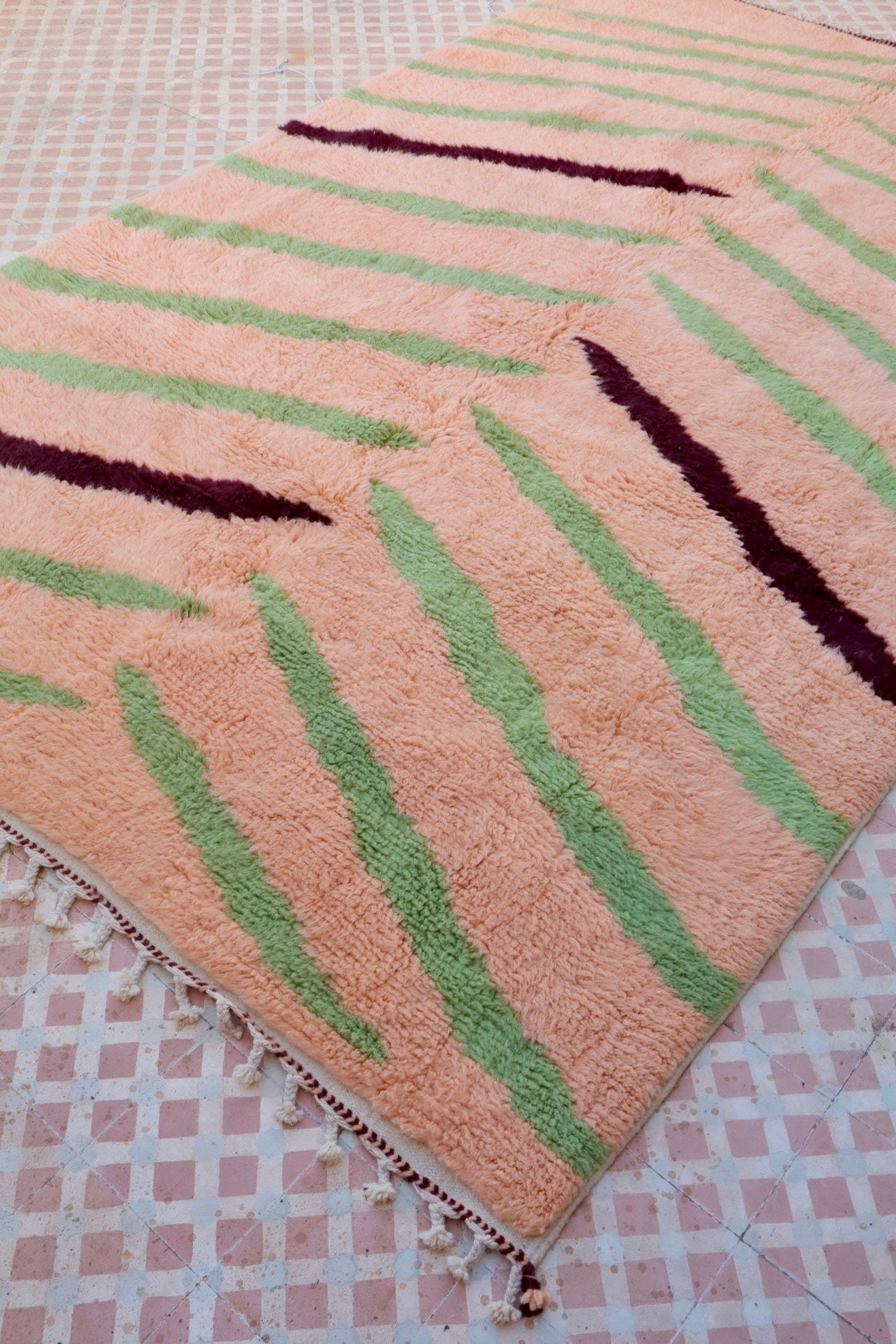 Alfombra bereber colorida « Tiger » - Los dibujos de Néda - Néda