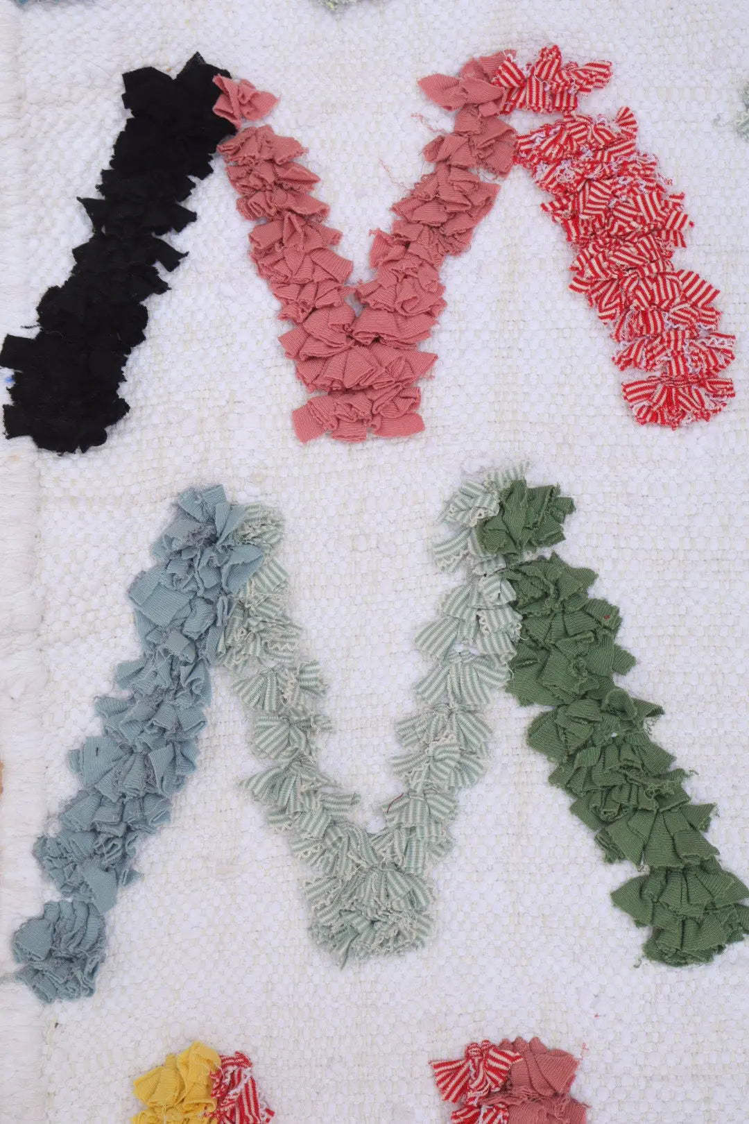 Tapis Berbère Boucherouite Coloré Géométrique – Coton recyclé et lavable - 165 x 93 cm Néda