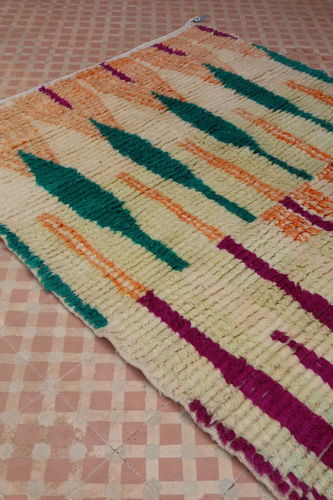Tapis Berbère Boujad Coloré  - 233 × 152 cm Néda