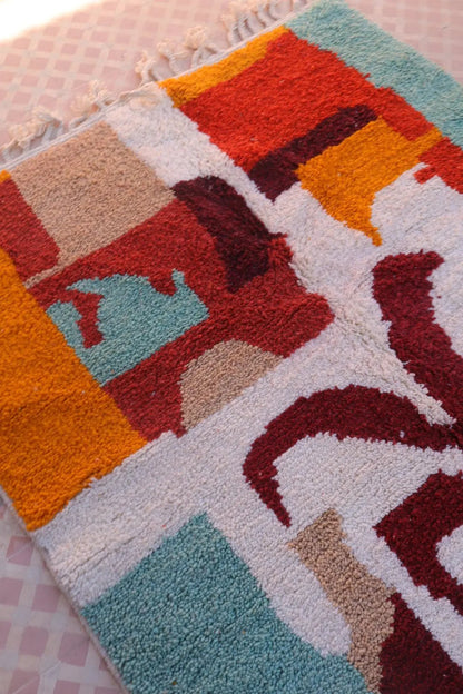 Tapis Berbère coloré « Island » - Les dessins de Néda - 253 x 159 cm Néda