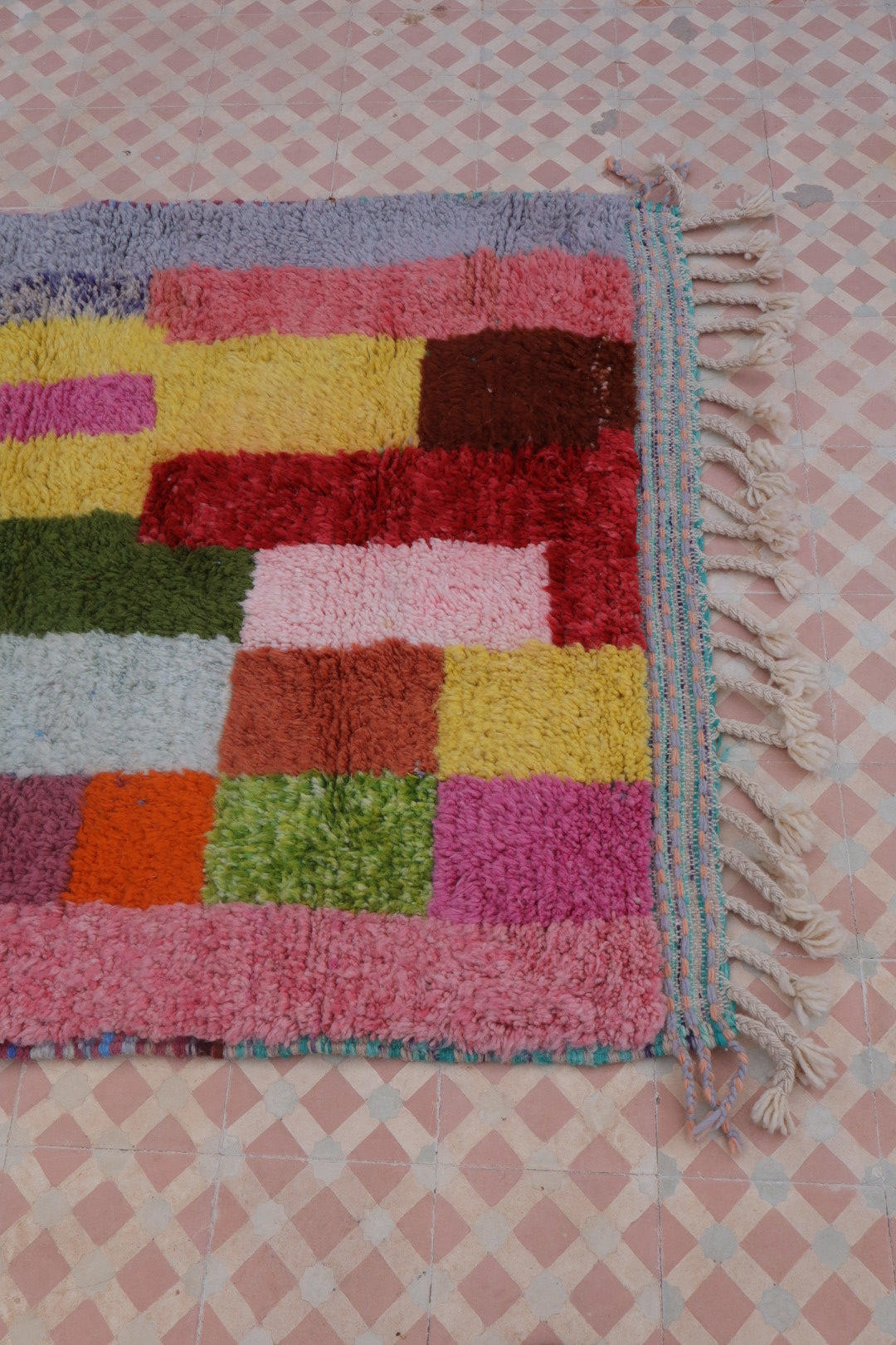 Berber Tapijt Beni Ouarain Multicolor - 156 x 111 cm 