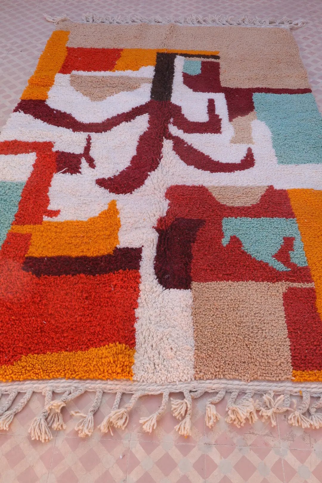 Tapis Berbère coloré « Island » - Les dessins de Néda - 253 x 159 cm Néda