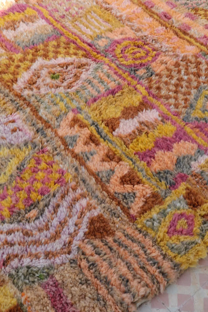 Tapis Berbère Coloré Béni Ouarain Qualité Supérieure - 254 x 180 cm Néda