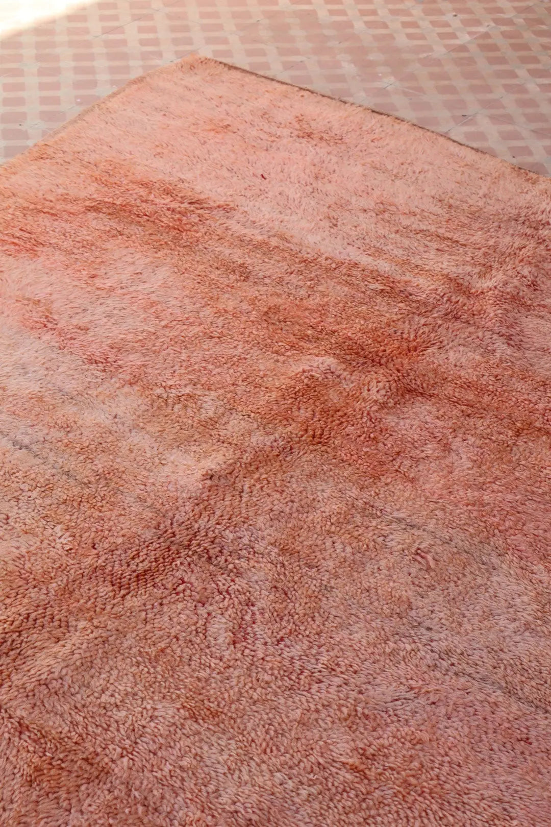 Tapis Berbère Ancien Rose Terracotta - 250 x 174 cm Néda