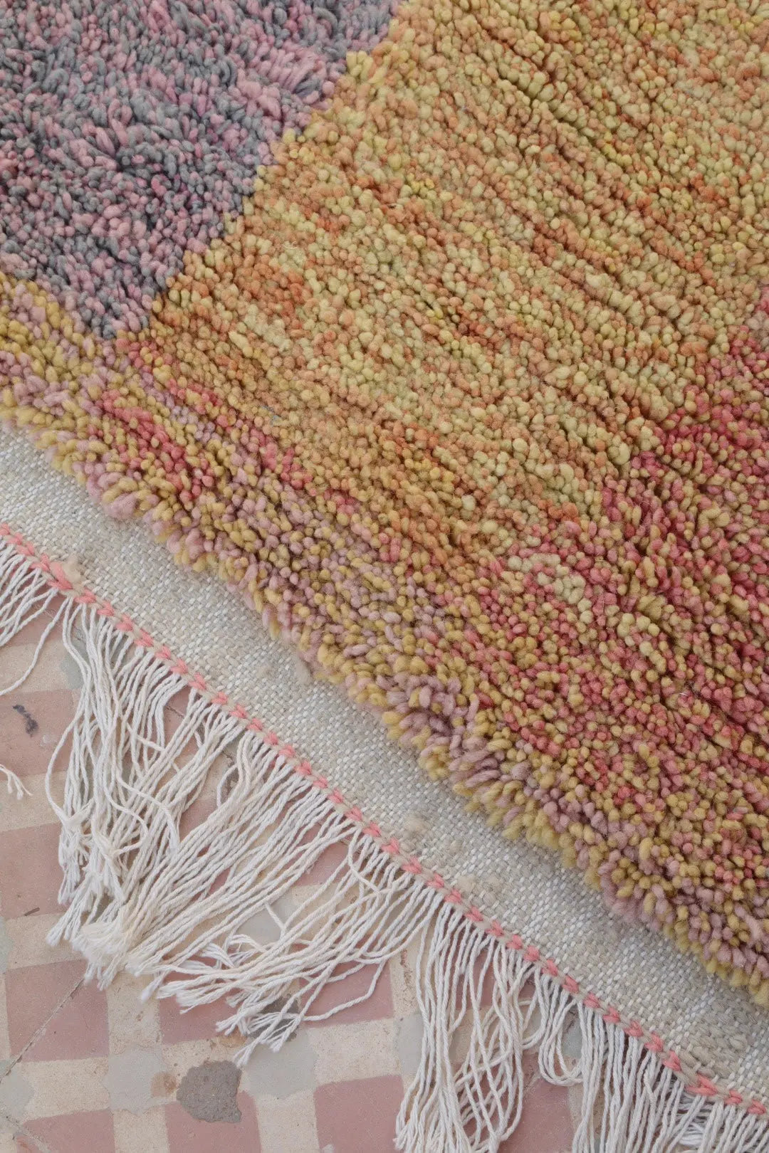 Tapis Berbère Coloré Rayé Béni Ouarain- 234 x 151 cm Néda