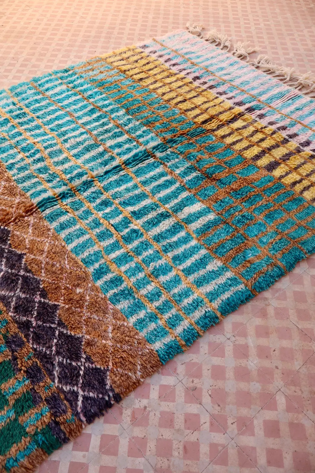 Tapis Berbère Coloré Béni Ouarain Qualité Supérieure - 269 x 162 cm Néda
