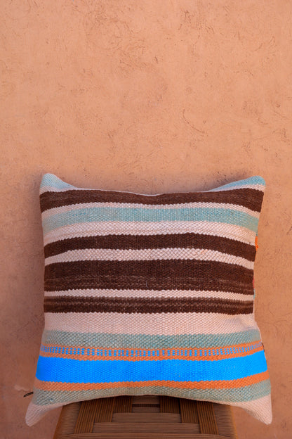 ELA striped wool cushion - Multicolor