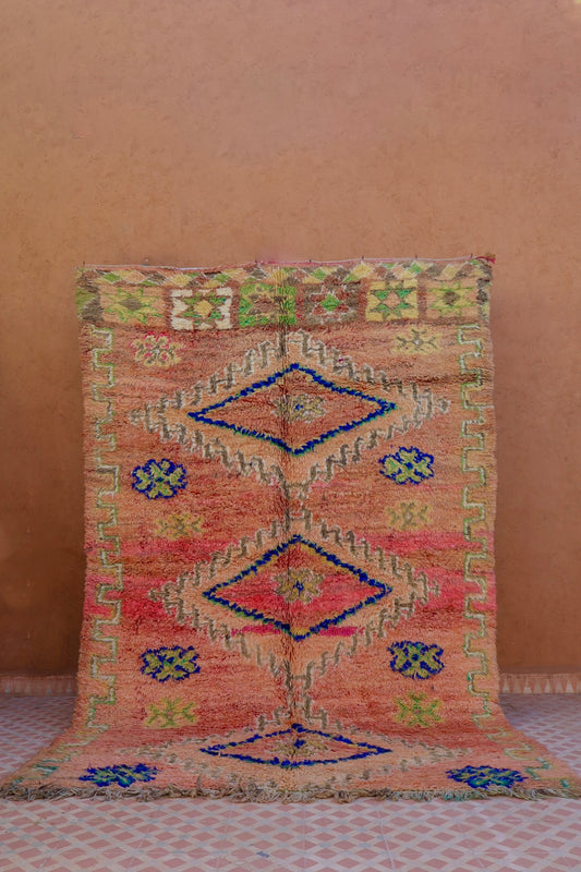 Berber carpet Boujaad Antique Pink - 280 x 185 cm