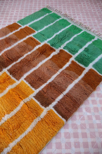 Tapis Berbère Coloré Géométrique Multicolore Qualité Supérieure - 247 x 145 cm Néda